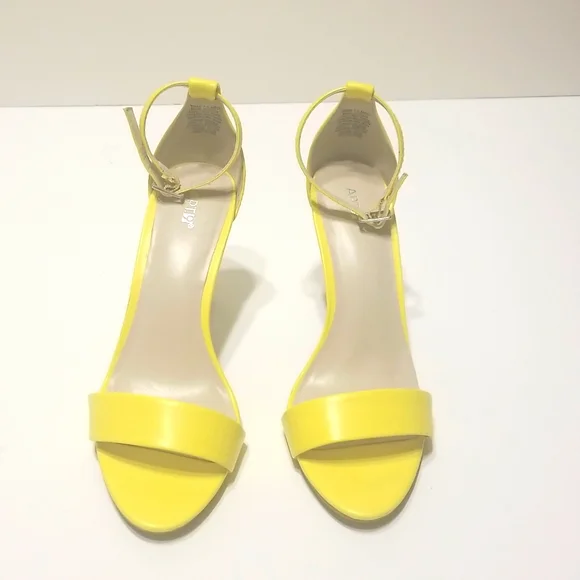 Shoes Apt9 Open Toe Heels Shoes Yellow Size 75 Poshmark